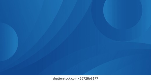 Abstract blue color background. Dynamic shapes composition. Vector illustration