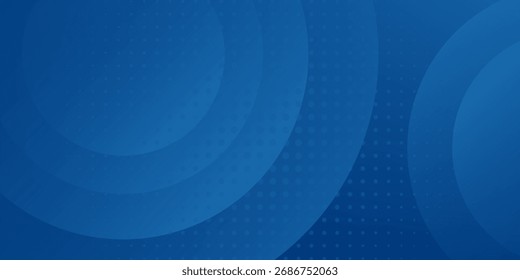 Abstrakter blauer Farbhintergrund. Dynamische Formenzusammensetzung. Vektorgrafik