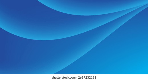 Fundo de cor azul abstrato. Composição de formas dinâmicas. Vetor Eps10