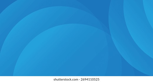 Fundo de cor azul abstrato. Composição de formas dinâmicas simples 