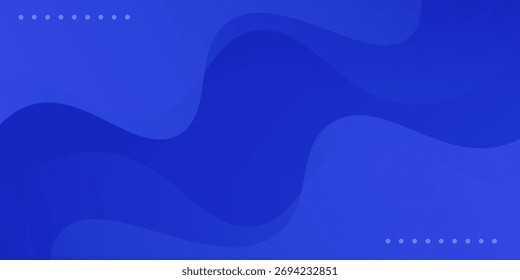 Fundo de cor azul abstrato. Composição de formas dinâmicas. Vetor Eps10