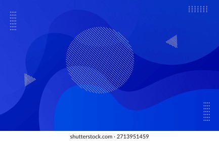 Abstract blue color background. Dynamic shapes composition. Eps10 vector