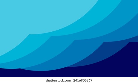 Abstract blue color background. flat background design. modern background banner design. Vector illustration
