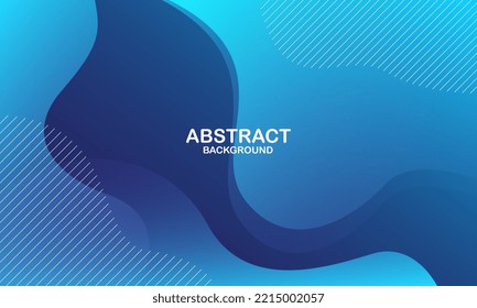 Abstract blue color background. Fluid shapes composition. Eps10 vector