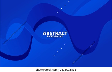 Fondo de color azul abstracto. Composición de formas fluidas. Ilustración del vector