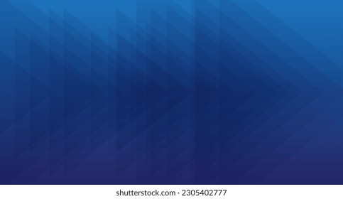 Abstrakter blauer Hintergrund, Low-Poly-Design. Trendy abstrakter blauer Hintergrund für Tapete, Banner und Sportflyer. Moderne Kulisse für Poster. Pfeil- und Geschwindigkeitshintergrund. Abstraktes Vektorkonzept