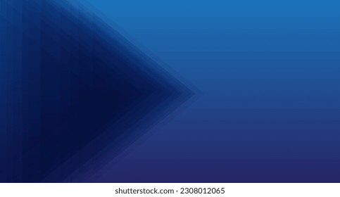 Abstract blue color background, low poly design. Trendy abstract blue background for wallpaper, banner and sports flyer. Modern backdrop for poster. Arrow and speed background. Abstract vector concept