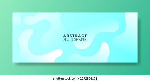 Abstract Blue color background. Modern background design. gradient color. Fluid shapes composition. Fit for website, banners, wallpapers, brochure, posters