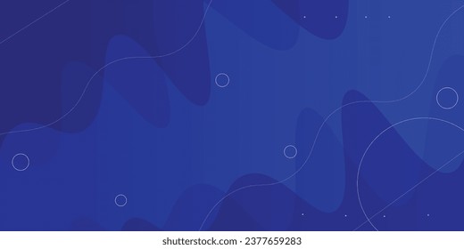 Abstract blue color background. Vector dynamic shape composition