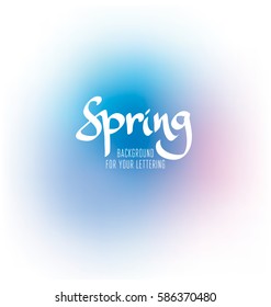abstract blue color blurred background, watercolor style, spring sky banner template on white for card, poster, header