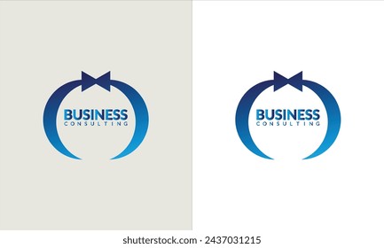 Logo de vector creativo de color azul abstracto
