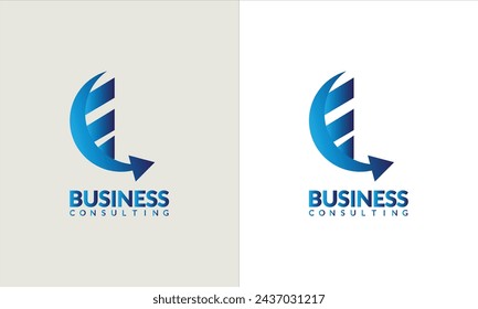 Abstrakte blaue Farbe kreative Vektor-Logo
