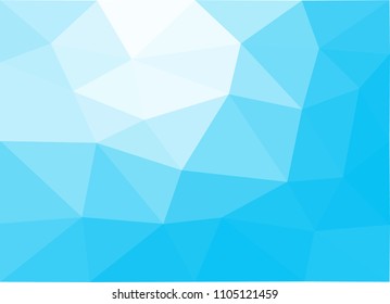abstract blue color geometric background.low poly texture vector
