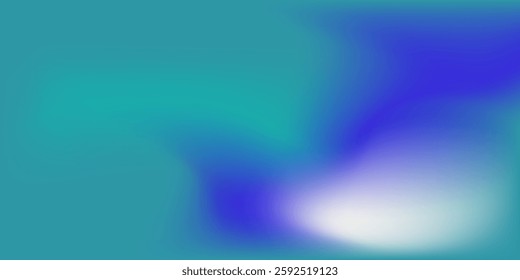 Abstract blue color gradient blurred modern art background simple waves