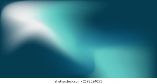 Abstract blue color gradient blurred modern art background simple waves
