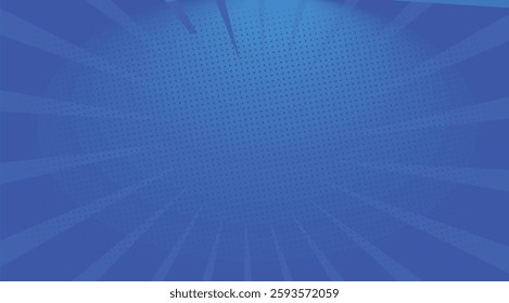 Abstract Blue Color gradient dotted Background For social media post design, comic book,  Computer screen wallpaper