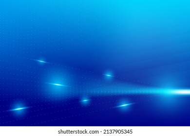 Abstract blue color hitech technology background with futuristic light and modern stripes. Vector illustration.