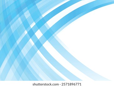 Abstract blue color lines background. Dynamic shapes composition. Minimal geometric background. Blue elements fluid gradient. Cool background design for posters. Digital print. Vector illustration