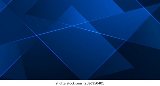 Abstract blue color overlap geometric background. Technology, Futuristic digital hi-tech concept. Vector illustration