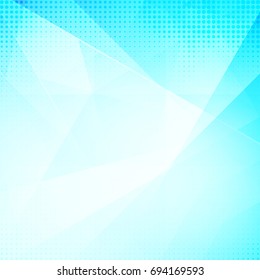 Abstract blue color polygonal background