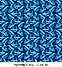 Abstract blue color seamless pattern.