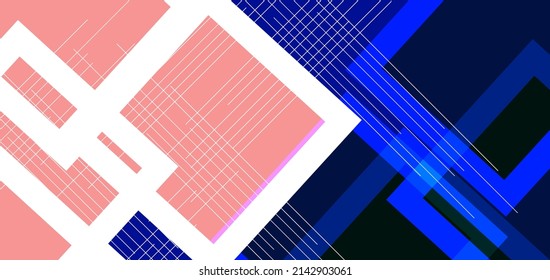 Abstract blue color triangle background