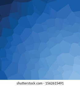 Abstract Blue Color trianglify Generative Art background illustration
