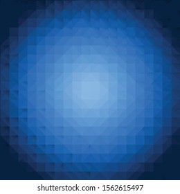 Abstract Blue Color trianglify Generative Art background illustration