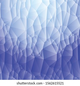 Abstract Blue Color trianglify Generative Art background illustration