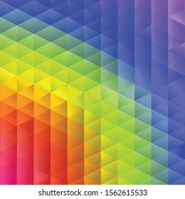 Abstract Blue Color trianglify Generative Art background illustration