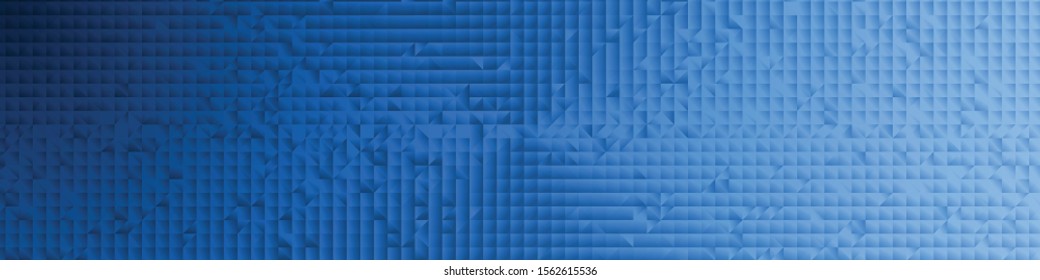 Abstract Blue Color trianglify Generative Art background illustration