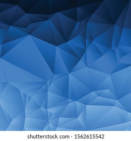 Abstract Blue Color trianglify Generative Art background illustration