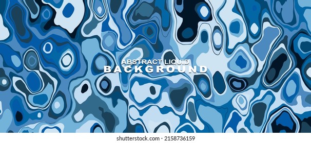 Abstract blue color variation background. Abstract background of liquid form. Abstract modern graphic elements. Dynamic colored shapes. Vector illustration