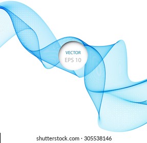 Abstract blue color wave