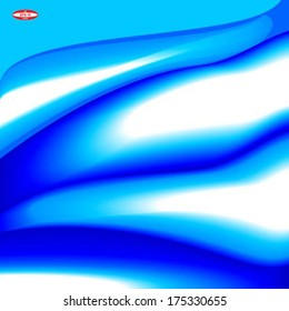 abstract blue color wave design background vector