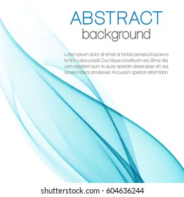 Abstract blue color wavy background