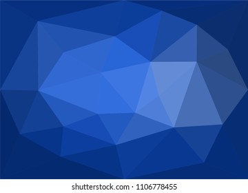 abstract blue colorful geometric background.low poly pattern vector