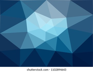 abstract blue colorful geometric background.polygon pattern vector