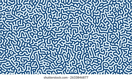 ABSTRACT BLUE COLORFUL LINES TURING PATTERN ROUGH DESIGN REACTION DIFFUSION BROWN BACKGROUND VECTOR GOOD FOR WALLPAPER, COVER,POSTER 