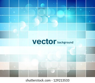 abstract blue colorful mosaic background vector illustration