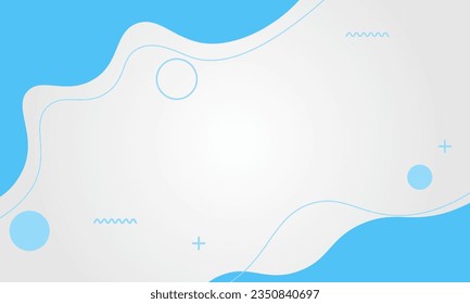 Abstract blue colorful template banner with gradient color and small polka dot technology background Design with liquid shape vector design