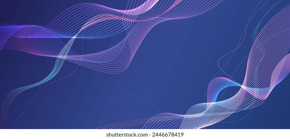 abstract blue colorful wave for website background or using as background