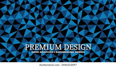 Abstrakte blaue Farben Dreieck Polygon Muster Hintergrund Vektorgrafik EPS 10 Format.