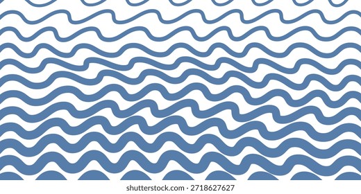 cor azul abstrata horizontal grosso a fino envolbe distorcendo o padrão de linha de onda com fundo branco