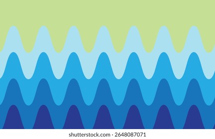  Modelo Horizontal abstracto de la onda del color azul con el fondo de la cal.