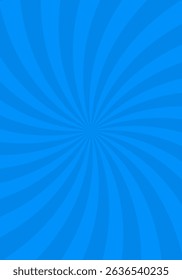 Abstract blue comic background. Spiral, swirl, comic. Suitable for poster, banner design material.