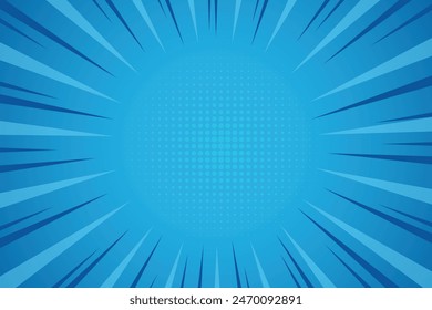 Abstract blue comic background - Comic Style