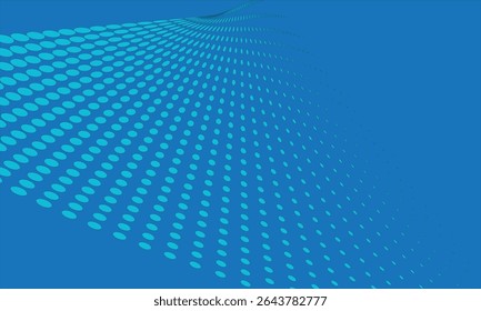 Vector de fondo de semitono de arte pop cómico azul abstracto.
