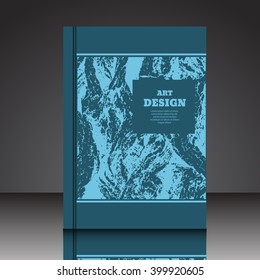 Abstract blue composition A4  brochure title sheet eps10 vector