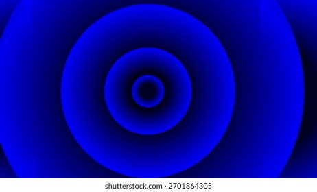 Círculos concéntricos azules Abstractas que forman un patrón de gradiente hipnótico con efecto de luz brillante. Perfecto para fondos modernos, arte digital, Fondo de pantalla y proyectos de diseño futurista.